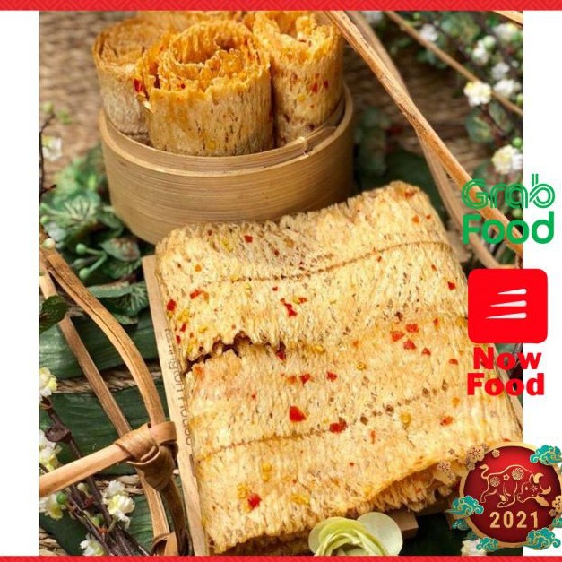 Khô Mực Cán Tẩm Gia Vị Cay 200g