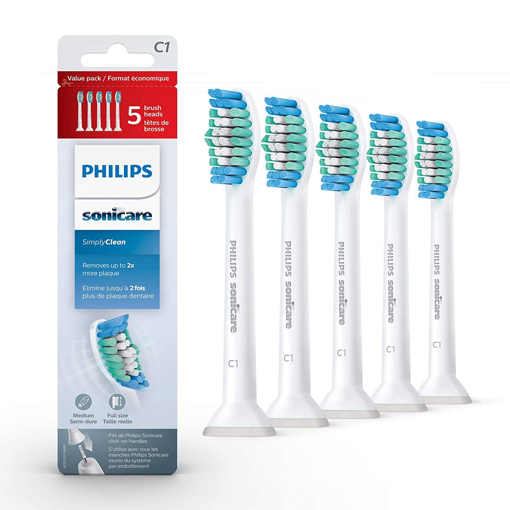 5 Đầu Bàn Chải Philips Sonicare C1 Simply Clean