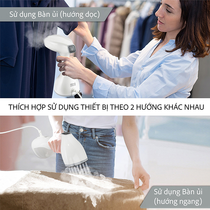 [ Hàng Đức ] Bàn Là Hơi Nước Cầm Tay Cao Cấp Lebenlang
