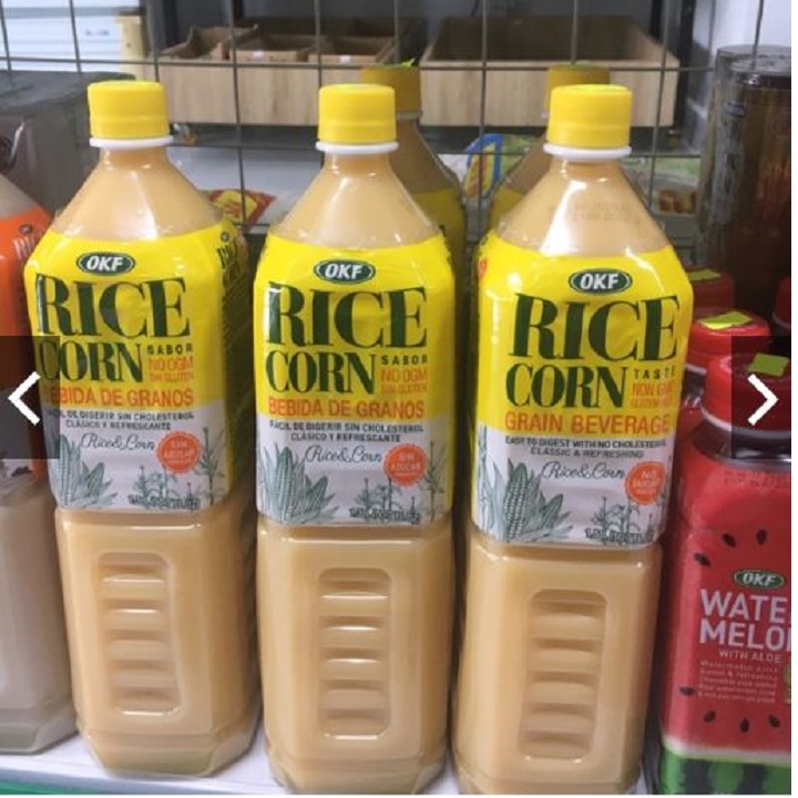 Sữa gạo bắp OKF Rice Corn nhập khẩu Hàn Quốc - Chai 500ml