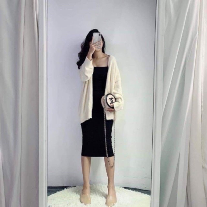 Váy 2 dây body, đầm dài body