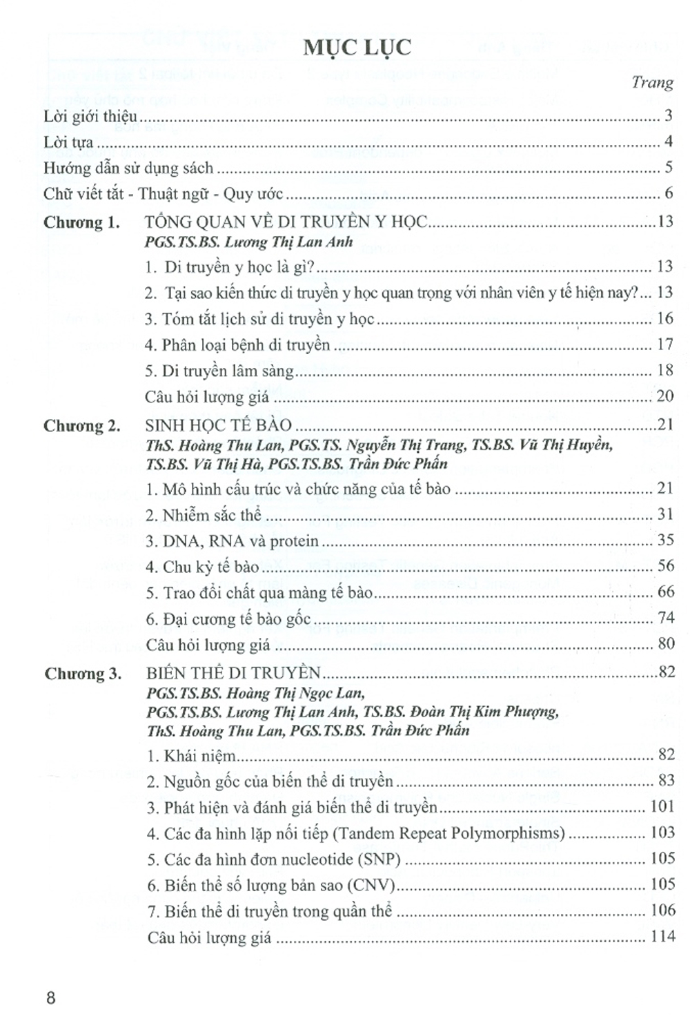 Di Truyền Y Học (Dùng Cho Đào Tạo Bác Sĩ Y Khoa)
