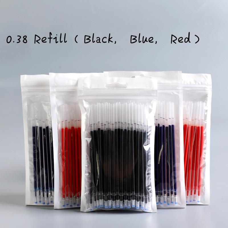 Ruột bút gel thay thế (mực xanh, đen, đỏ)