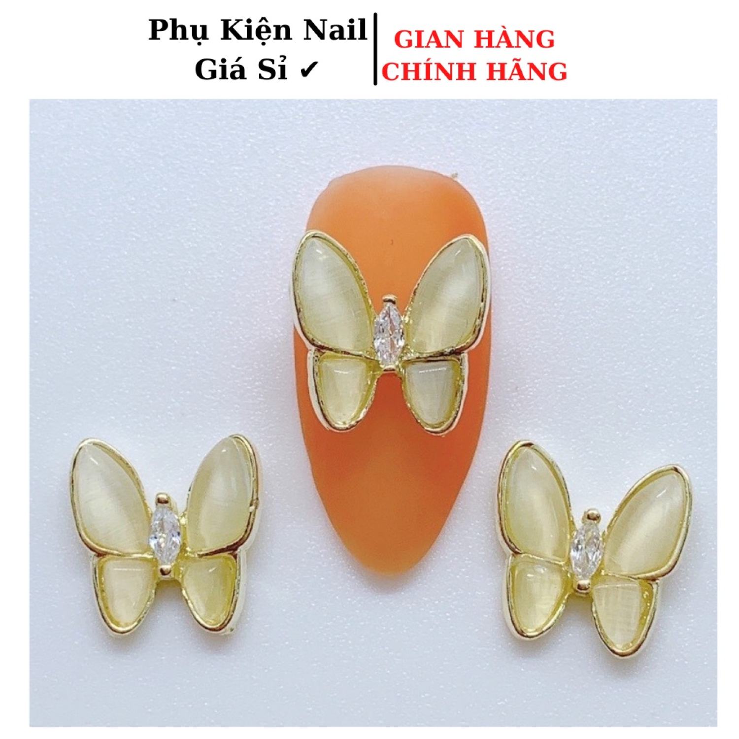 Charm nail gắn móng, charm bướm mã 40, 51