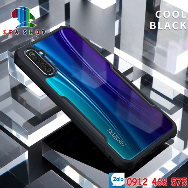Ốp lưng Realme 5, 5i, 5S, C3, C15, 6i Viền nhựa dẻo chống sốc - Mặt lưng trong suốt không bị vàng ố, bằng nhựa cứng chịu lực cho mặt kính phần lưng máy
