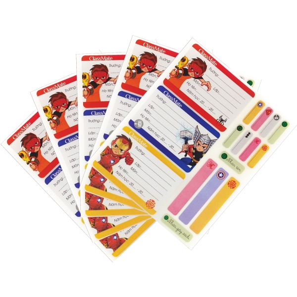Combo 2 tập Nhãn vở Classmate Superkid CL-NT227
