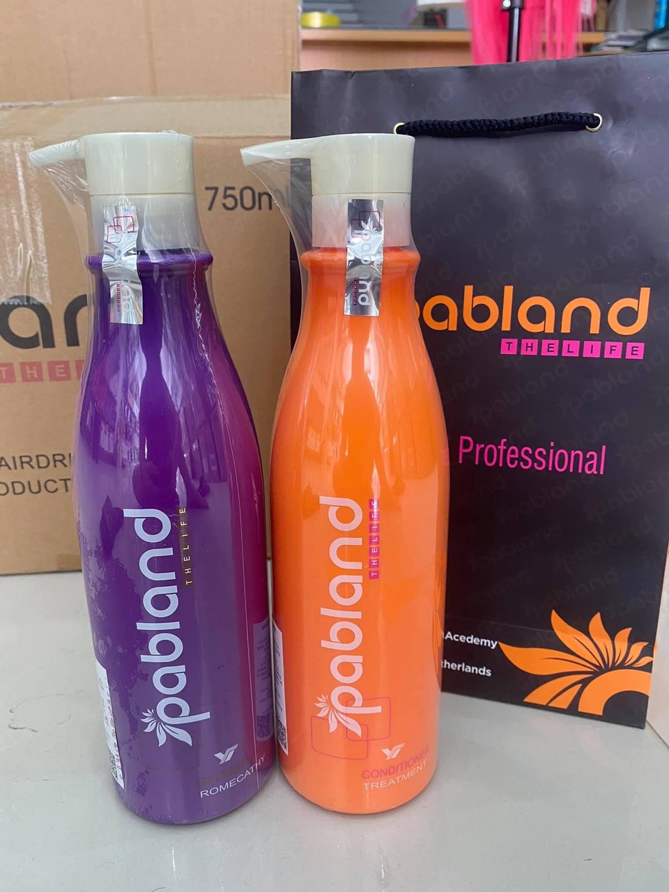 Cặp Dầu Gội Xả Pabland 750ml X 2
