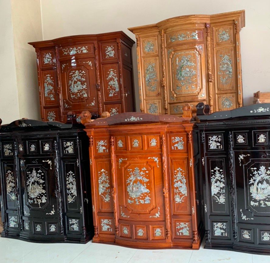 Tủ thờ bụng phệ gỗ căm xe ,tủ thờ gia tiên cao cấp nhiều kích thước vv