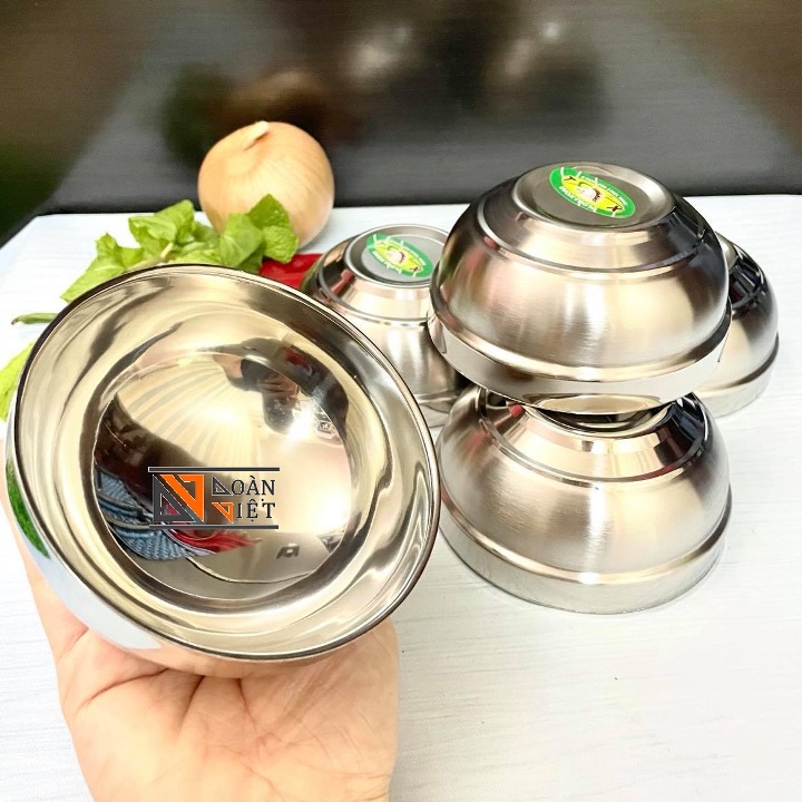 CHÉN INOX 2 LỚP CÁCH NHIỆT CAO CẤP - Combo 2/ 5/ 10 chén. Chén bát cơm