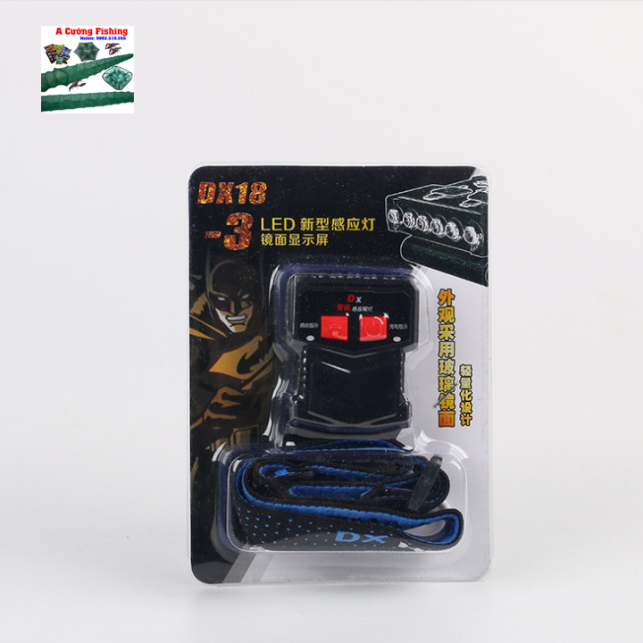 Đèn led kẹp mũ soi cá ban đêm