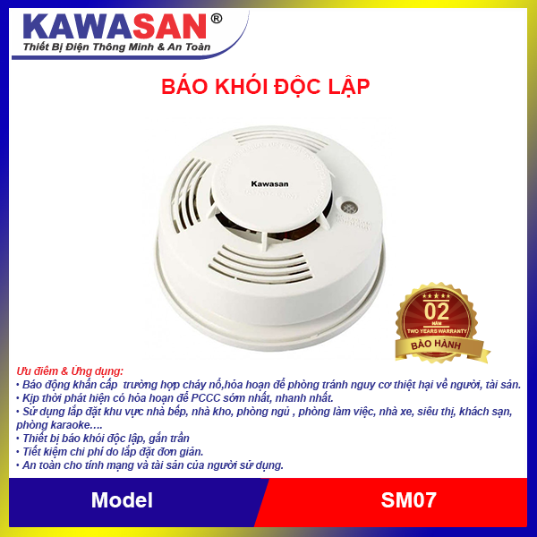 Báo khói báo cháy độc lập SM07