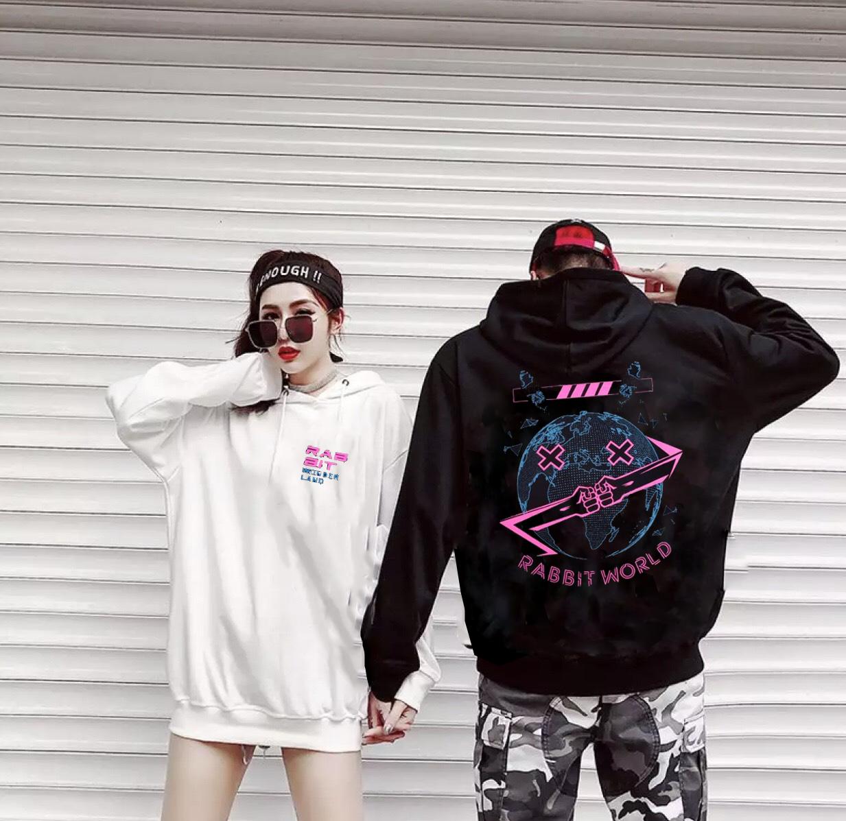 [HCM]Áo HOODIE Nam Nữ  Big Size  100kg Vải Nỉ Bông Dày Mịn Cao Cấp _ HD300101