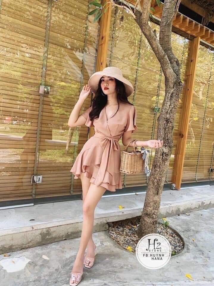 [HCM]JUM THUN 2 LỚP THẮT NƠ EO CỰC XINH QC