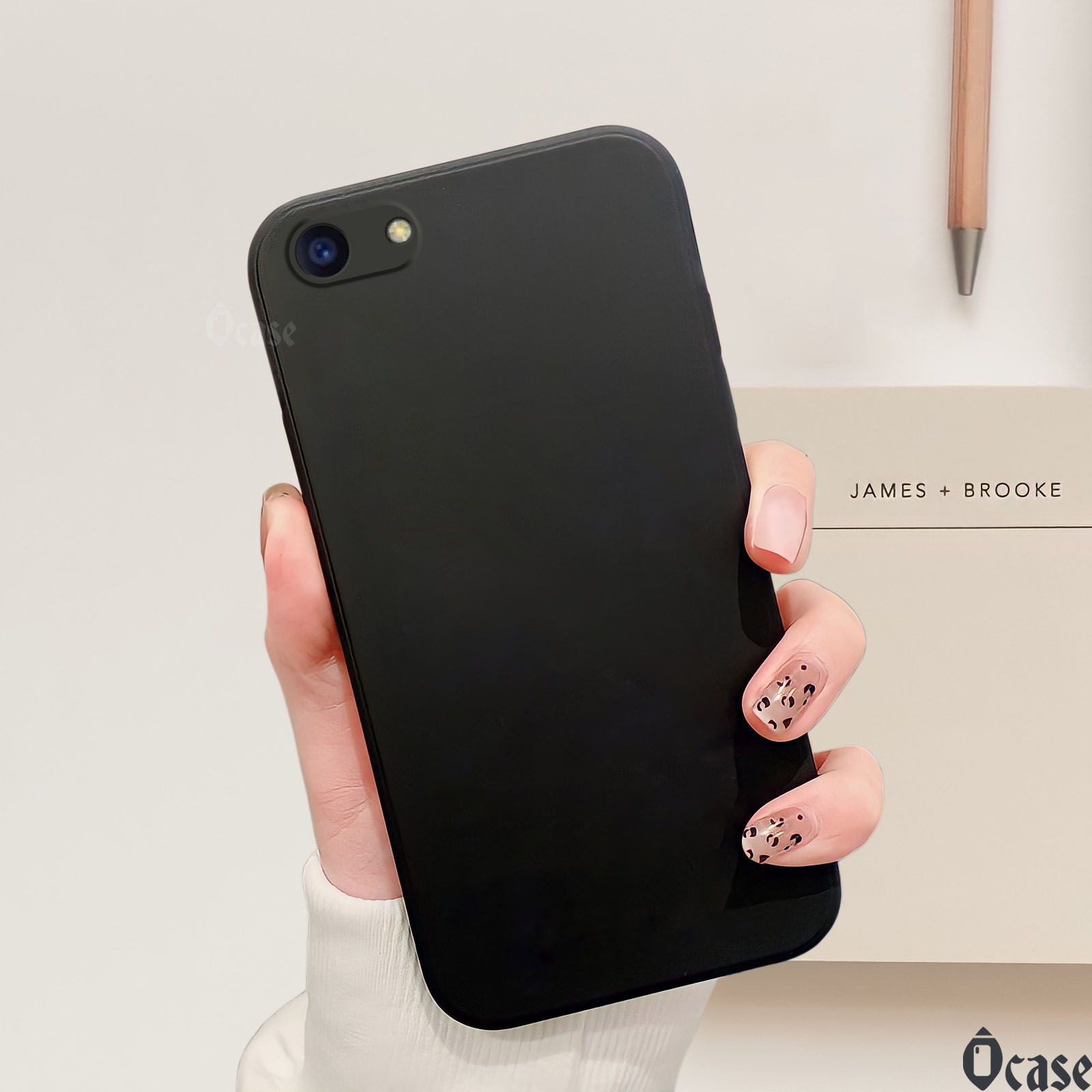 Ốp lưng Oppo F1S / A59 / A83 gấu KAWS và Bearbrick cạnh viền vuông có bảo vệ camera