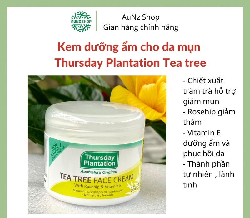 Kem dưỡng  Thursday Plantation Tea Tree Face Cream 65g
