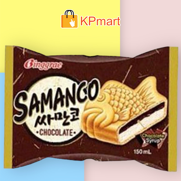 (GIAO HỎA TỐC HCM) Kem bánh cá socola Hàn Quốc Binggrae Samanco Chocolate 150ml