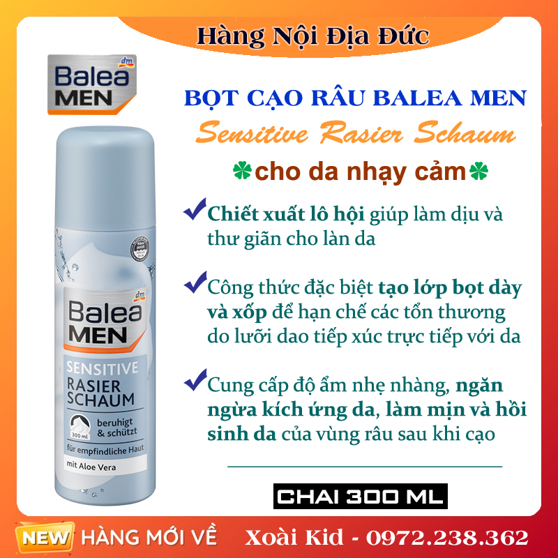 [Hàng nội địa Đức] Lăn khử mùi Balea men của Đức