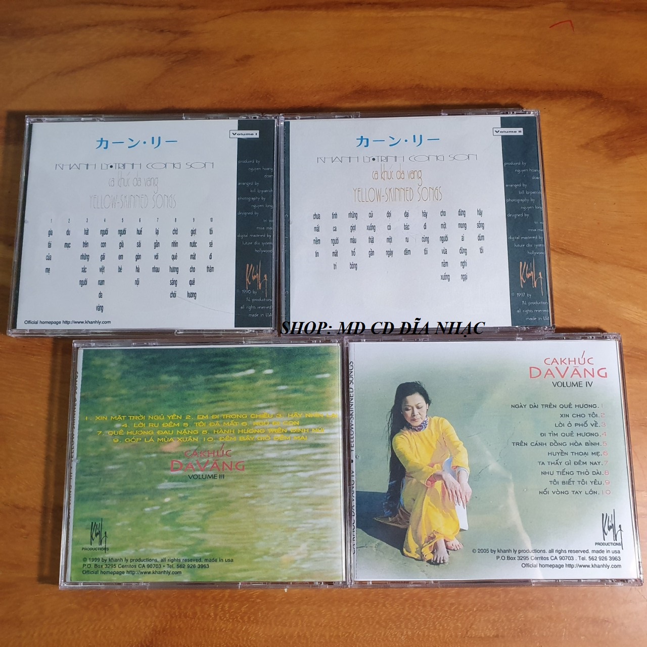 [MDCD] BỘ 4 CD KHÁNH LY - CA KHÚC DA VÀNG