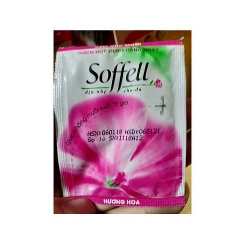 Dây 12 gói kem xua muỗi Soffell