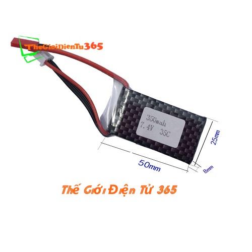 PIN LITHIUM 2S 35C 7.4V - 350MAH