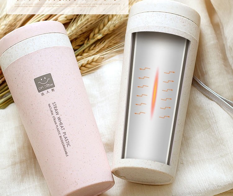 Bình giữ nhiệt lúa mạch có nắp đậy 300ml PAHADA LM01
