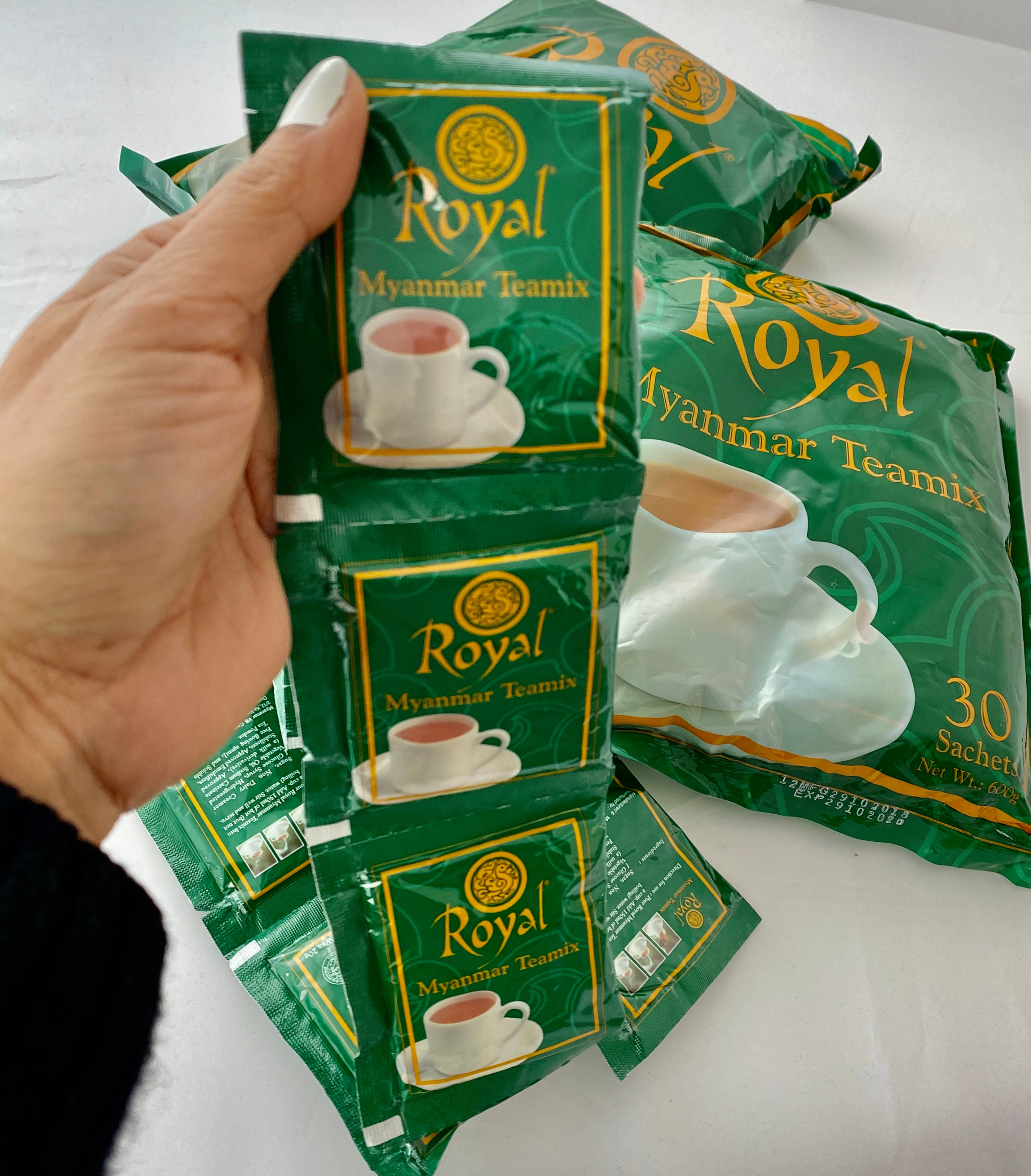 Set 15 gói nhỏ 20g trà sữa Royal Myanmar Teamix, trà sữa đóng gói tự pha - DATE 2027