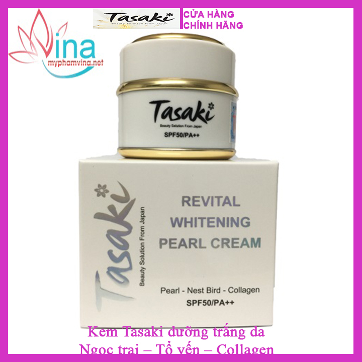 Kem tasaki dưỡng trắng ngọc trai- tổ yến-collagen 20gr