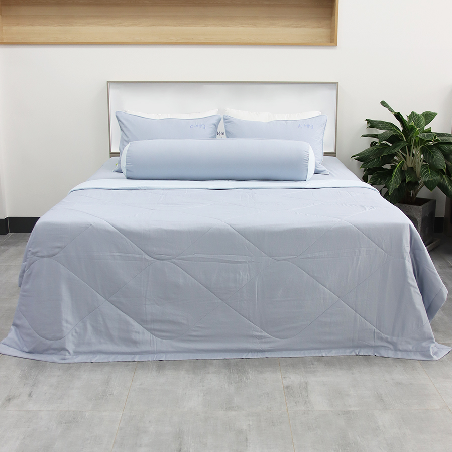 Chăn Chần Bông Hàn Quốc Silky Xám K-Bedding KSS107