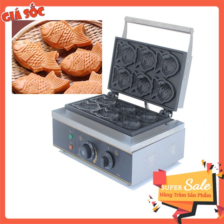 Máy làm bánh cá Taiyaki 6 con