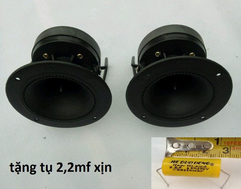 2 LOA SIÊU TREBLE JBM TRÒN 10CM  - TĂNG TỤ 2,2MF XỊN - LOA BỔ SUNG TRÉP RỜI