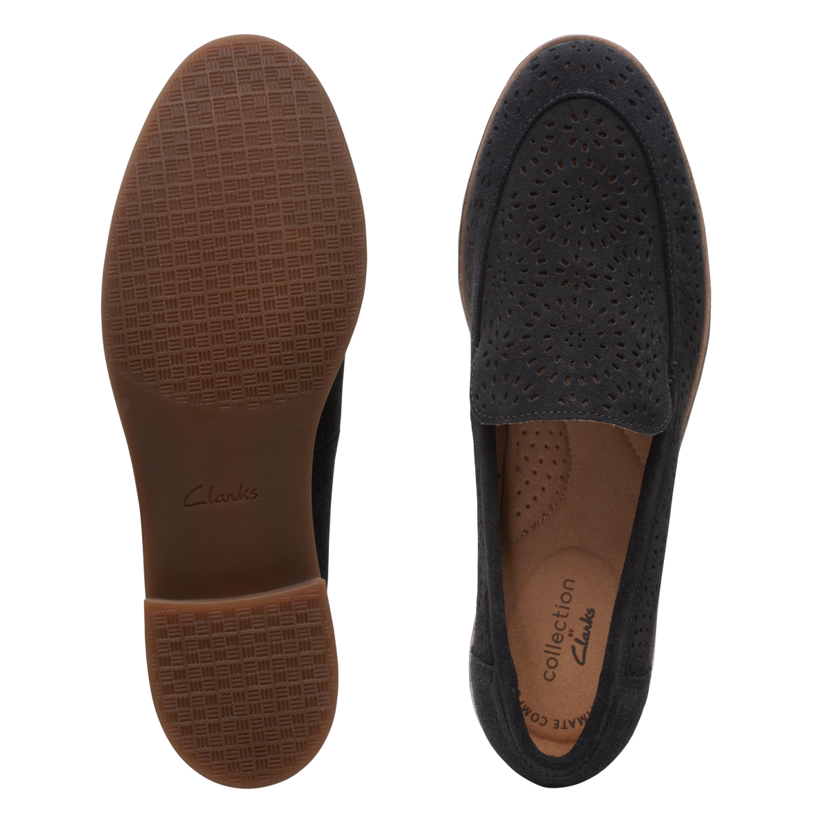 Giày Đế Bệt Da Lộn Nữ Clarks - Trish Calla