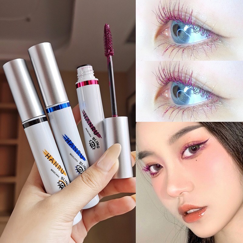 Mascara mầu HANRU Bling Nâu , xanh, tím , đen