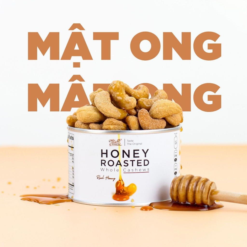 Hạt Điều Mật Ong Kaz - Honey Roasted Cashews