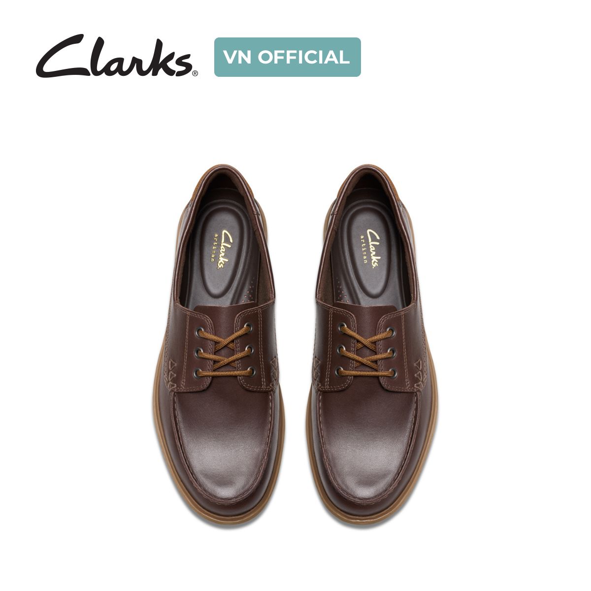Giày Lười Da Nam Clarks - Bratton Boat