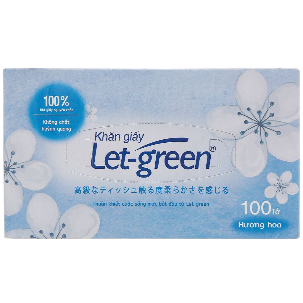 Khăn Giấy Let-Green 2 Lớp Hộp 100 Tờ
