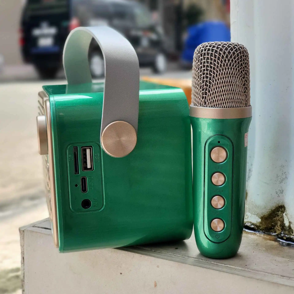 Bluetooth speaker with mic ys103 ys105 wireless microphone with mic body function keys