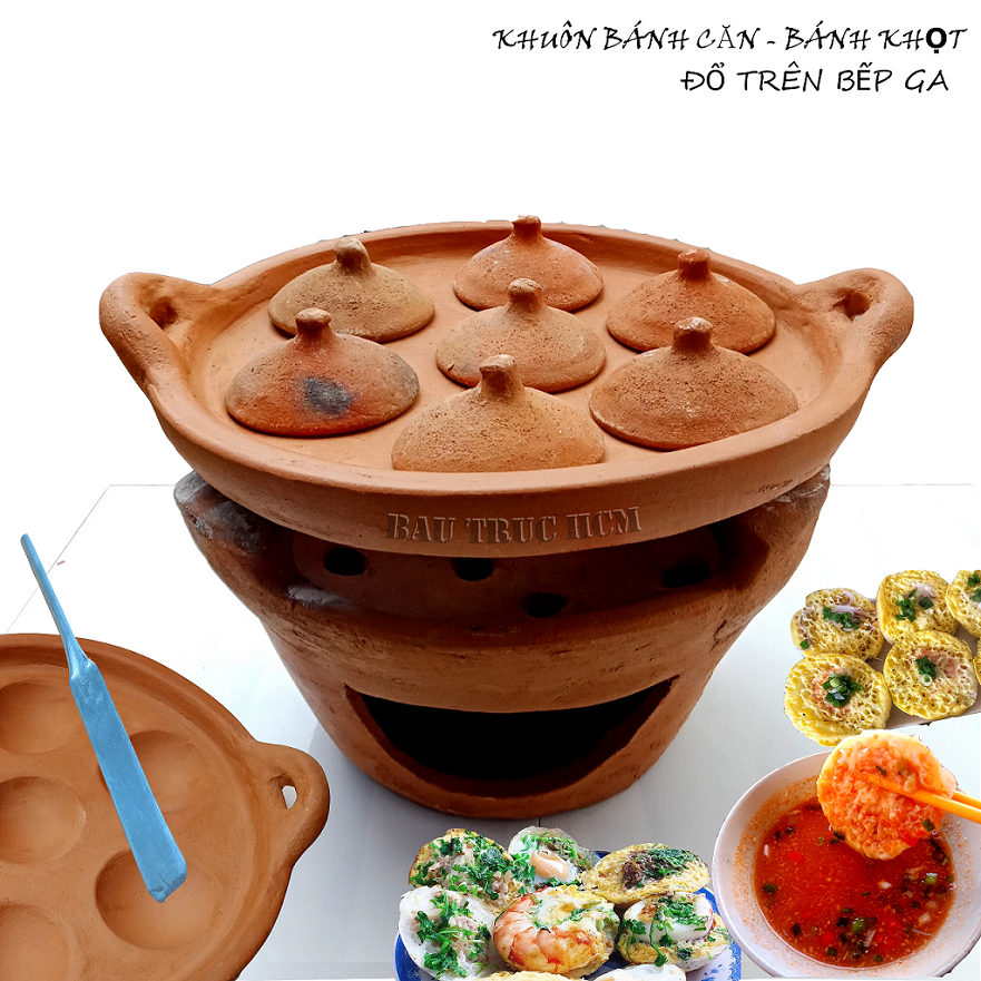 KHUÔN ĐÚC BÁNH KHỌT 7 LỖ [NẮP RỜI]