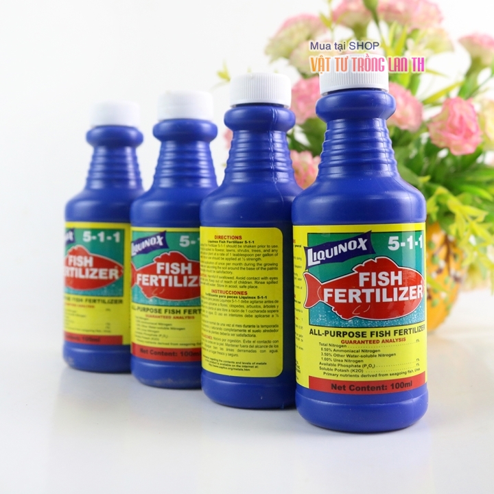 Phân đạm cá Fish Fertilizer Mỹ lọ 100ml