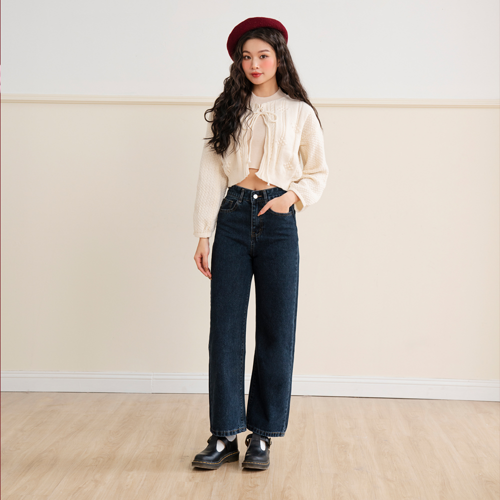 BLEUBIRD Quần jeans suông Klein Jeans