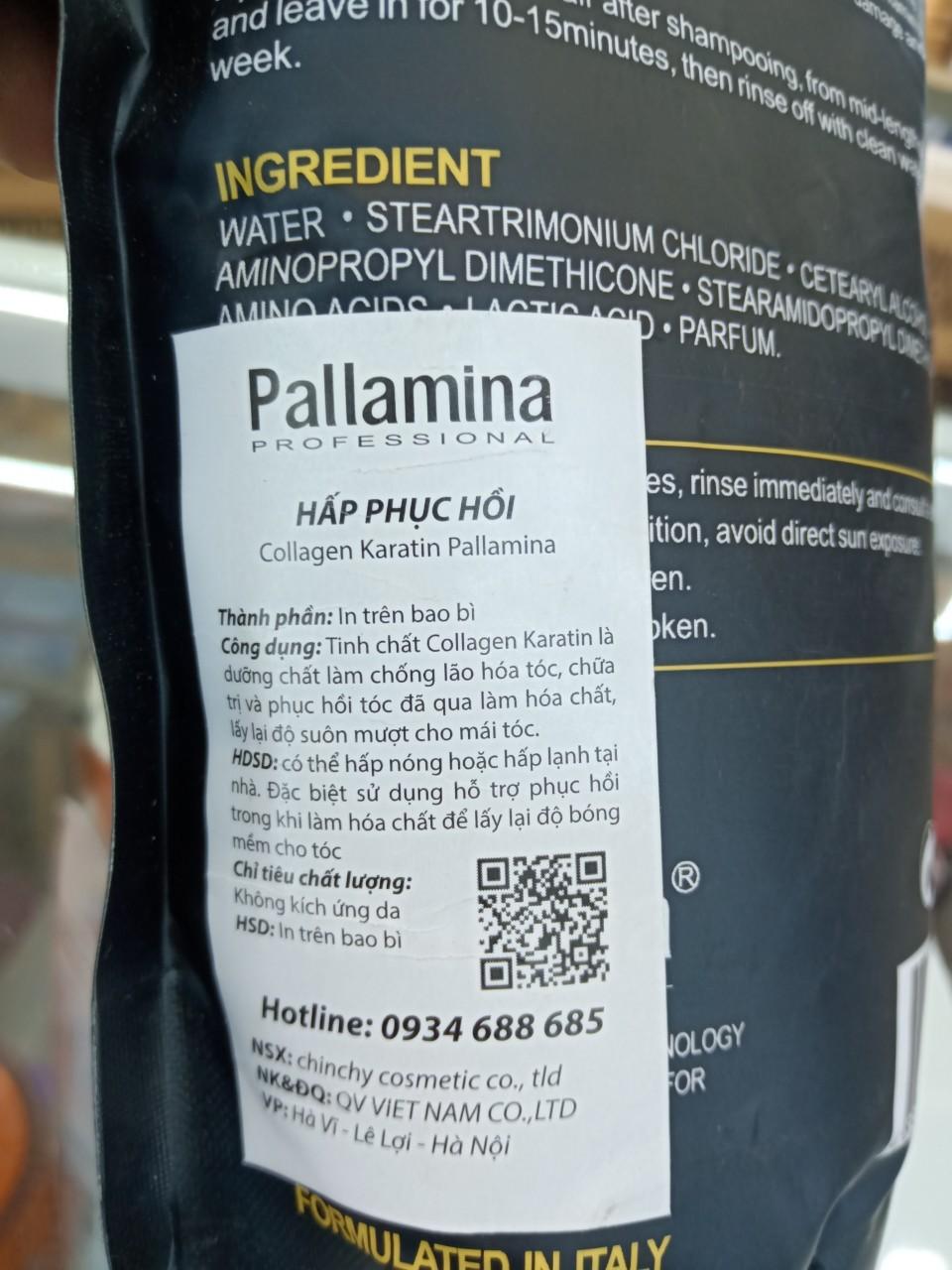 Hấp phục hồi Collagen Pallamina keratin complex 500ml
