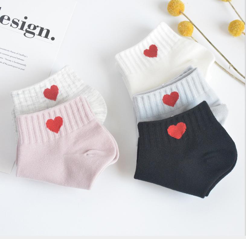 Set 5 đôi Tất - Vớ nữ cổ tim ngắn cổ
