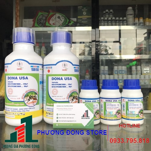 Thuốc diệt muỗi và côn trùng DONA USA (chai 1 lít)