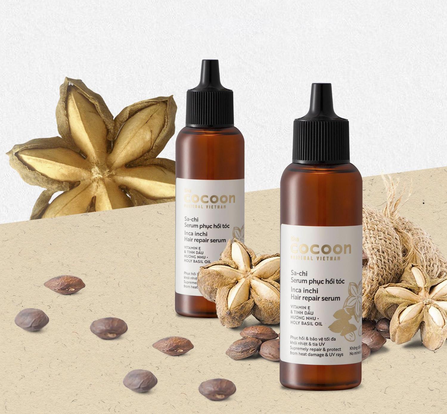 [HCM]Sachi serum phục hồi tóc hư tổn COCOON 70ml (Ince inchi Hair repair serum)