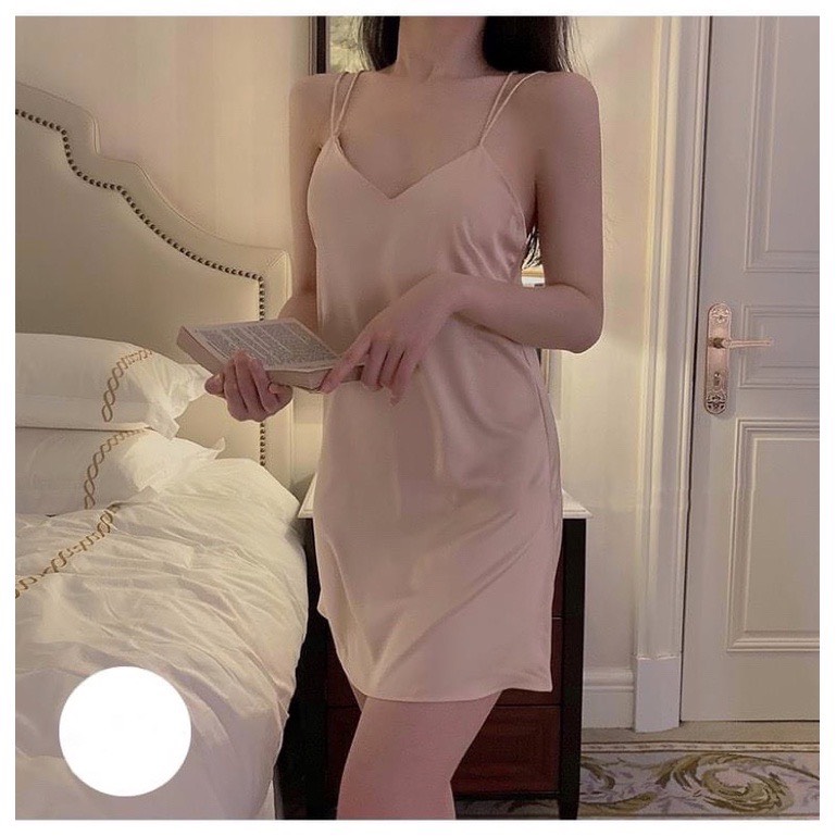 Váy ngủ lụa mềm mại cao cấp , váy ngủ sexy (V01)