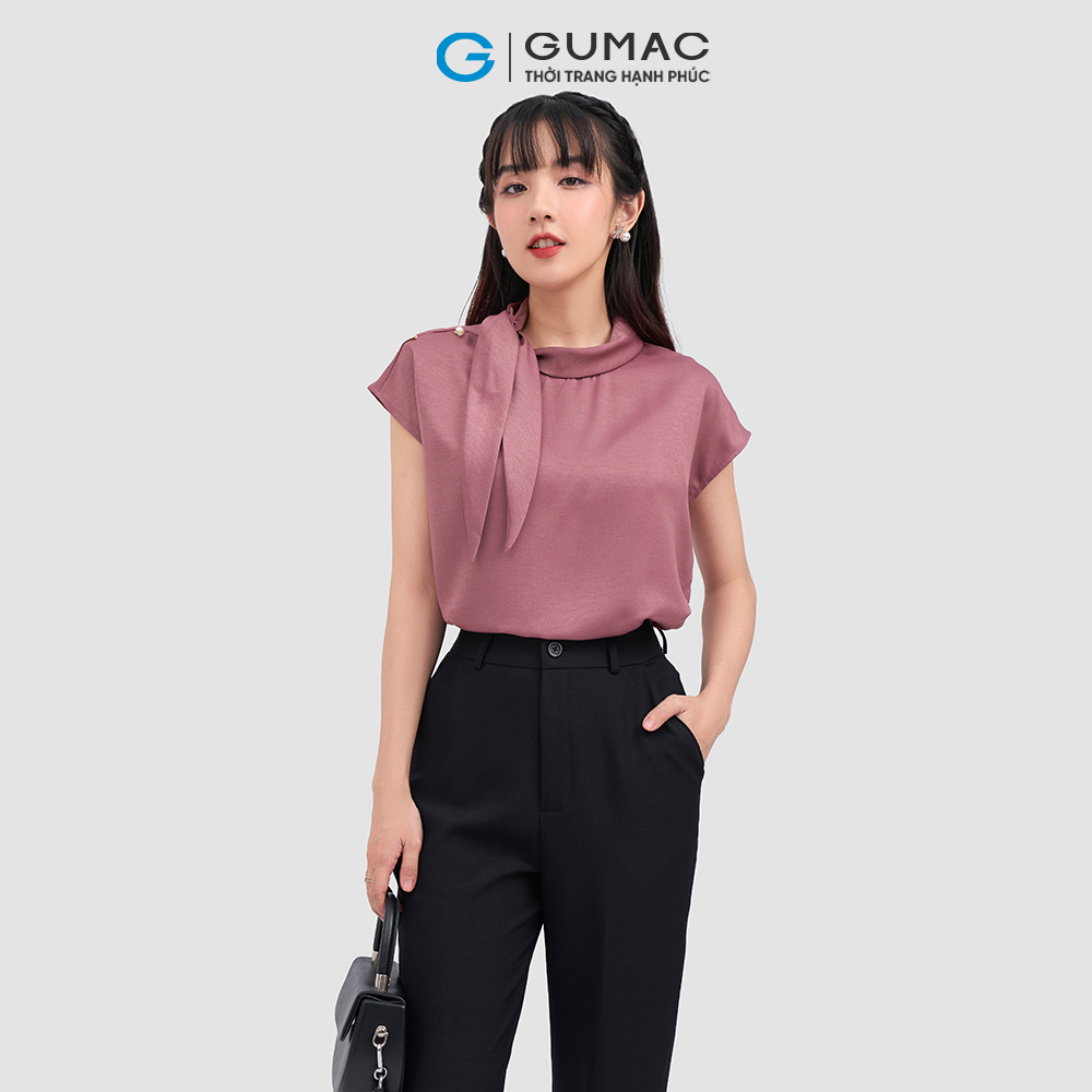 [20H 6.7 - 9.7 |Voucher 8-12%] Áo kiểu thắt nơ thời trang GUMAC LAE0309