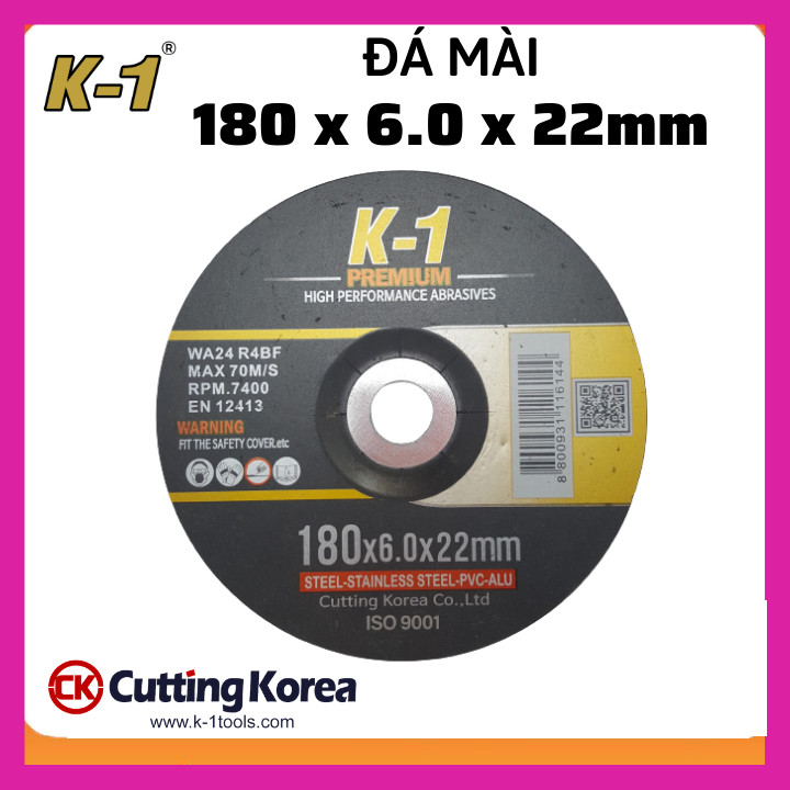 ĐÁ MÀI SẮT 180 | Đá mài K1 180 | Đá mài phi 180