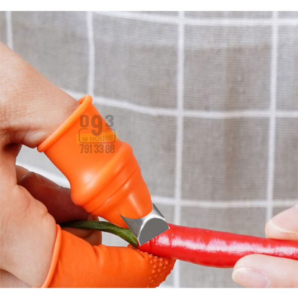 Vegetable Picking Tool Finger Sets Silicone Thumb Artifact Knife