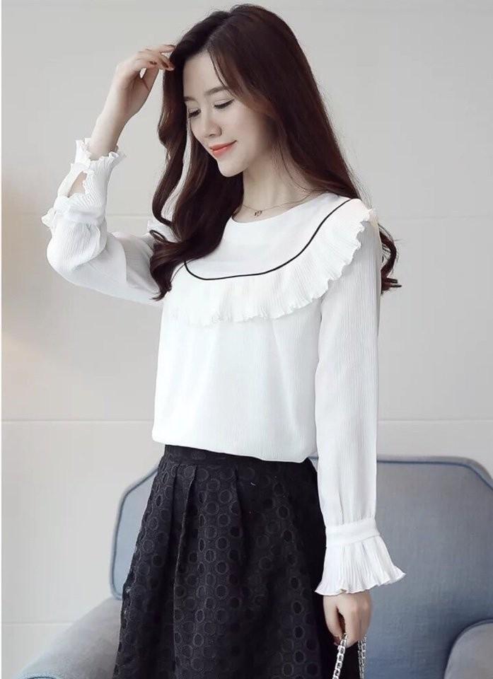 Áo sơ mi công sở nữ dập li cao cấp