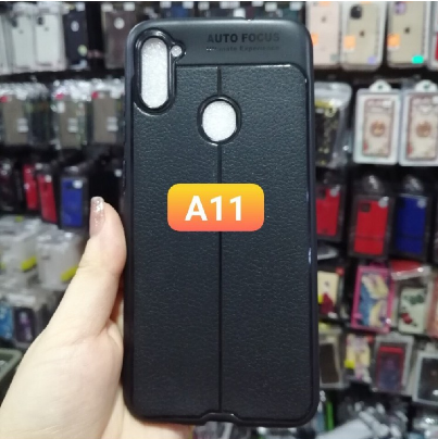 Ốp lưng SamSung Galaxy A11 silicon giả da, chống sốc Auto Focus