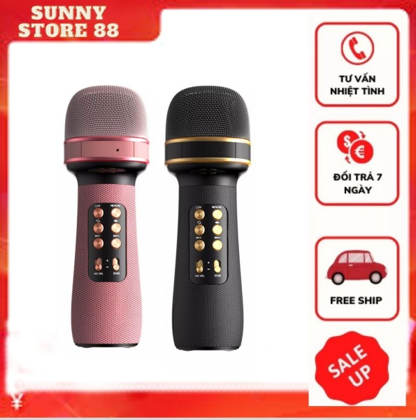 Mic hát Karaoke kèm Loa Bluetooth WS-898 siêu phẩm - Mic cầm tay không dây đa năng công nghệ mới nâng chỉnh giọng chuyên nghiệp - Loa karaoke Bluetooth 5.0 âm thanh sống động cực hot